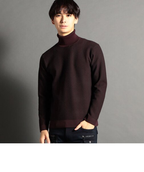WEB限定ビッグヘリンボンリンクスニット