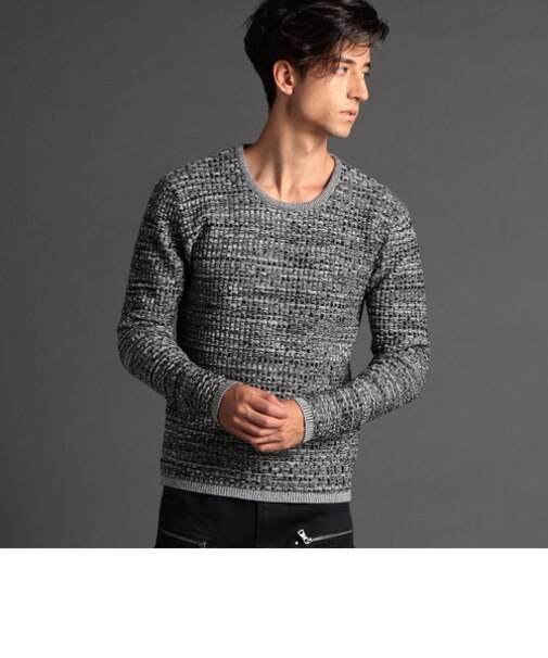 【22年モデル WEB限定再販売】ハイゲージリンクスバスケットプルオーバーニット