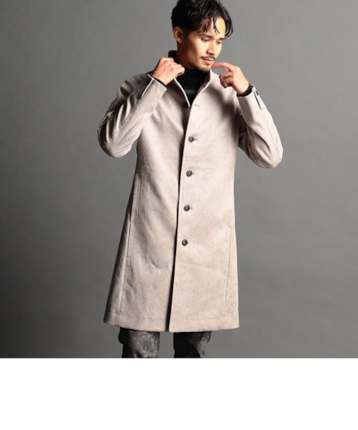 スウェードボンディング スタンドコート