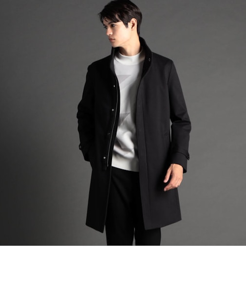 ダウンファブリック スタンドカラーコート