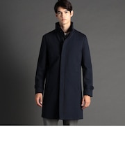 ダウンファブリック スタンドカラーコート