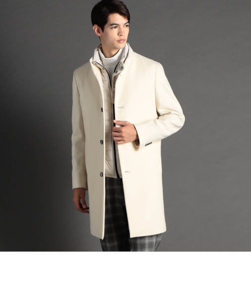 ウールビーバー スタンドカラーコート