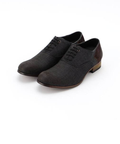 内羽根プレーントゥシューズ