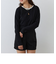キツネ刺繍リンガーロンTEE