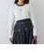 キツネ刺繍リンガーロンTEE