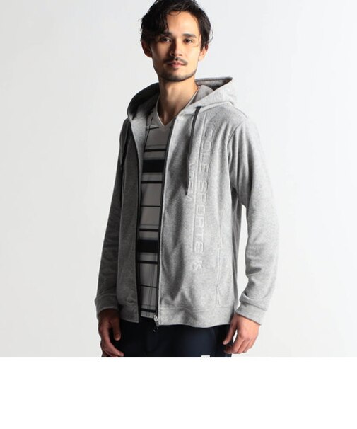 【NICOLE SPORTS】エンボスロゴパイルパーカー