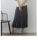 配色ラインニットプリーツスカート