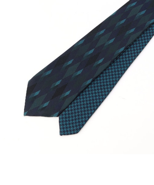 ダイヤ/千鳥 リバーシブルネクタイ