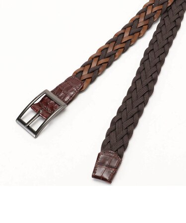 イタリアン編込テープ リバーシブルベルト