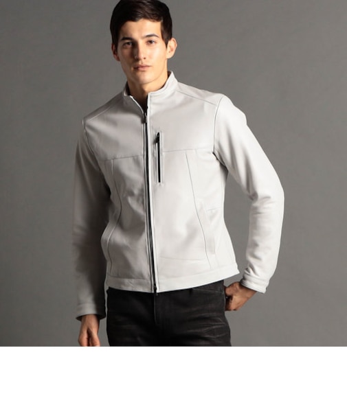 シープレザー ライダースブルゾン