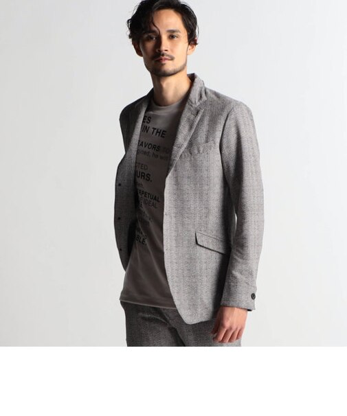 シアサッカーデザインジャケット