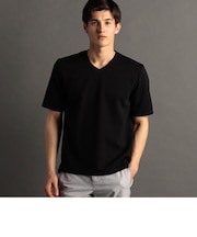 タックボーダー VネックTシャツ