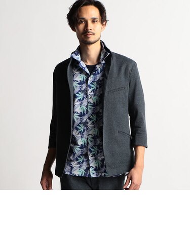 カットソースタンドジャケット