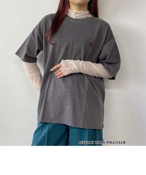 【BEVERLY HILLS POLO CLUB】ピグメントTシャツ