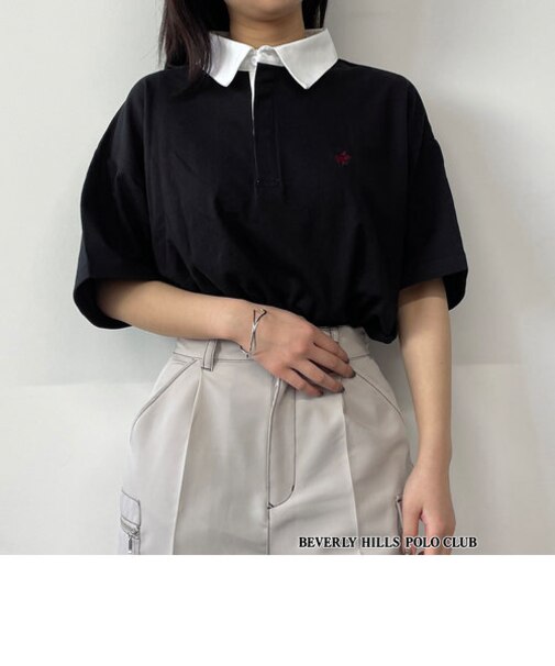【BEVERLY HILLS POLO CLUB】ラガーTシャツ
