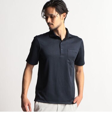 ホリゾンタルカラーポロシャツ