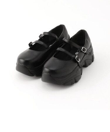 厚底ストラップシューズ