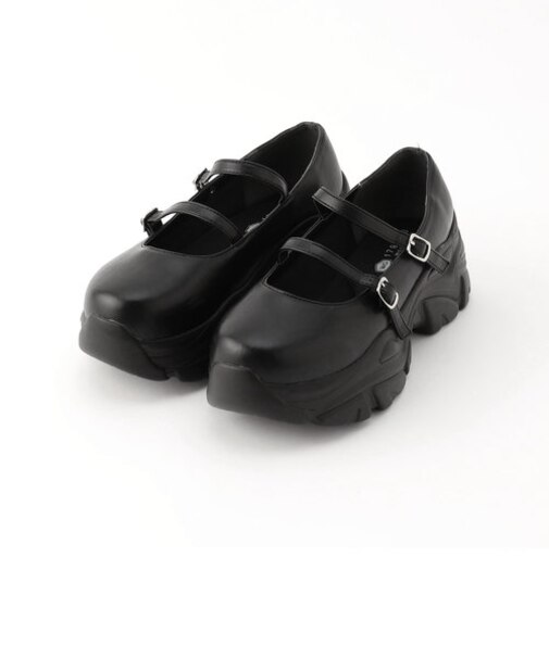 厚底ストラップシューズ