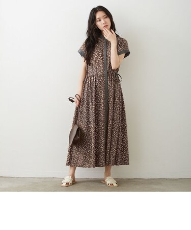 ウエストドロストワンピース