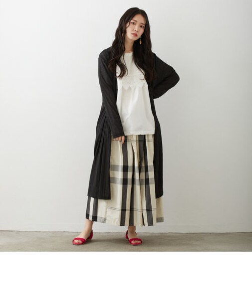 ランダムリブカーディガン