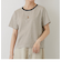 キツネ刺繍リンガーTシャツ