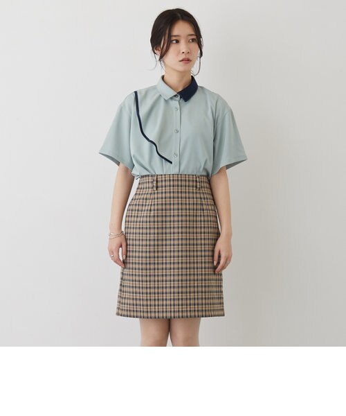 アシンメトリーフリルブラウス｜ニコルの通販｜&mall（アンド
