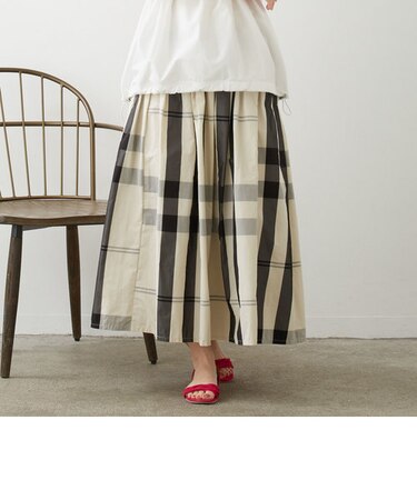 タフタチェックスカート