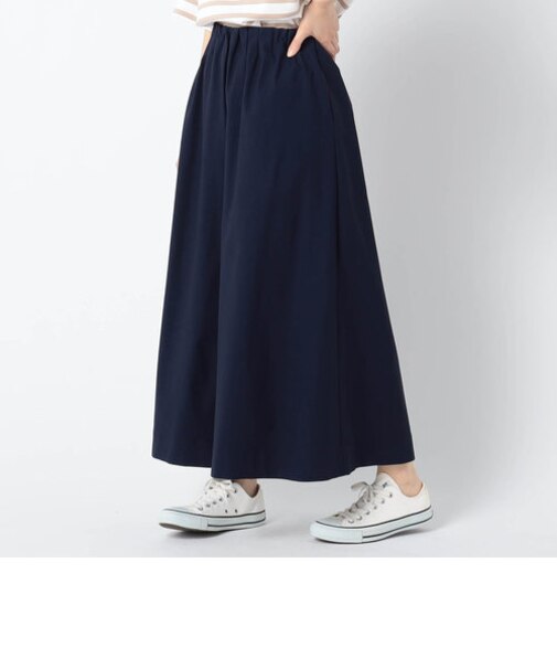 ウエストゴム　スーパーストレッチワイドパンツ