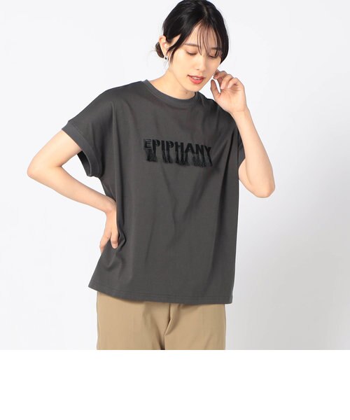 フリンジ刺繍フレンチTシャツ｜ニコルの通販｜&mall（アンド