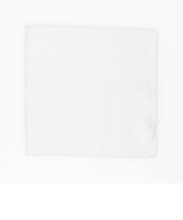 ヘリンボンジャカード ポケットチーフ