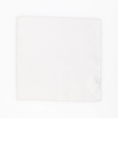 ヘリンボンジャカード ポケットチーフ