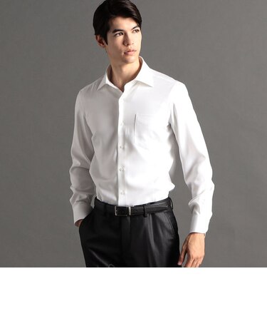 COOLMAX ヘリンボン ドレスシャツ