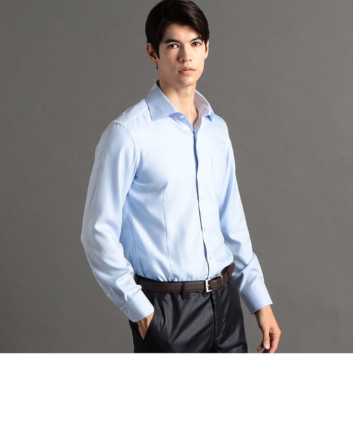 COOLMAX ヘリンボン ドレスシャツ