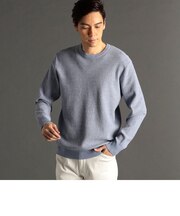 ハニカムジャカード クルーネックニット