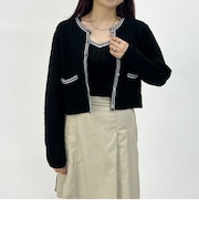 【SET】ケーブルカーディガン×ビスチェキャミソール