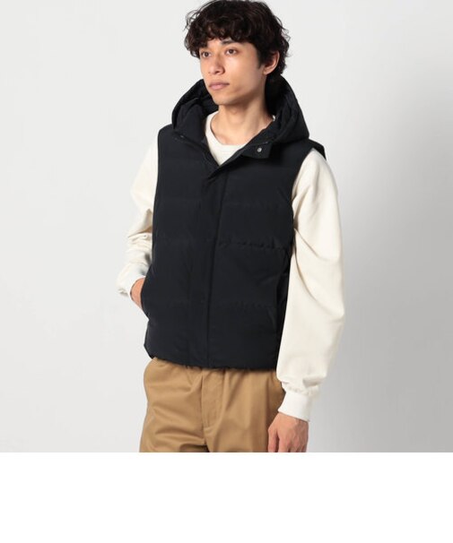 フードダウンベスト