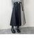 プリーツミックスフレアスカート