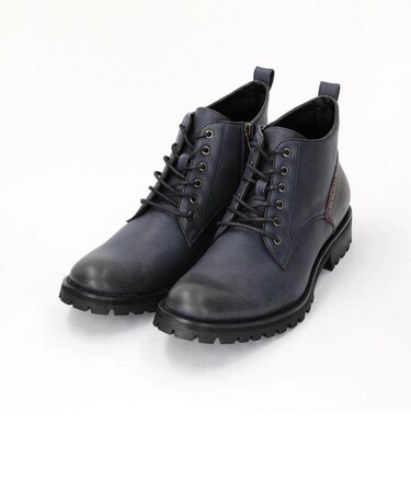 シンセティックレザータンクソールブーツ