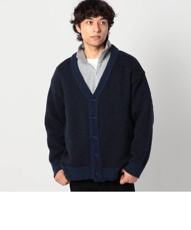 モヘアライクシャギーカーディガン