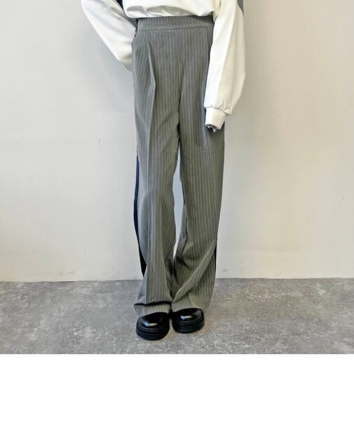 ピンストライプラインパンツ