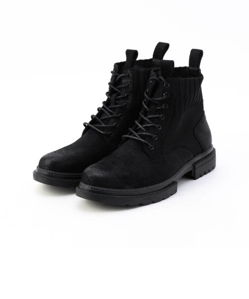 ニットコンビ モールドソールブーツ