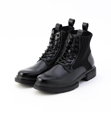 ニットコンビ モールドソールブーツ