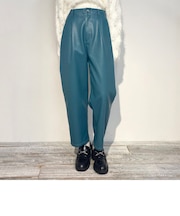 フェイクレザーサルエル パンツ