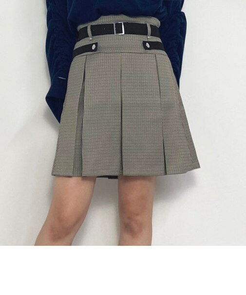 ダブルベルトスカート