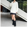 ケーブル編みハーフZIPニットワンピース