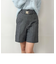 ベルト付き リベットデザイン ハーフパンツ