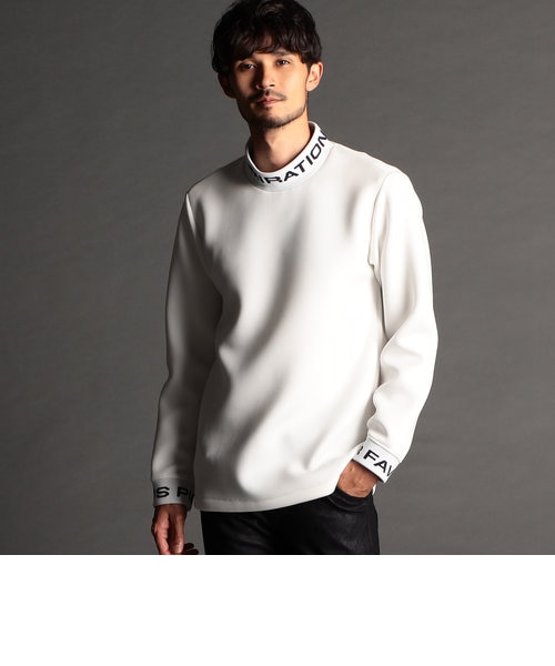 ジャガードニット衿モックネックプルオーバー｜ニコルの通販｜&mall