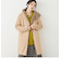 ファー付き２WAYコート／スエードボンディング