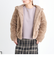 リバーシブルファーブルゾン