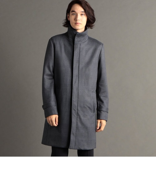 ダウンファブリック スタンドカラーコート